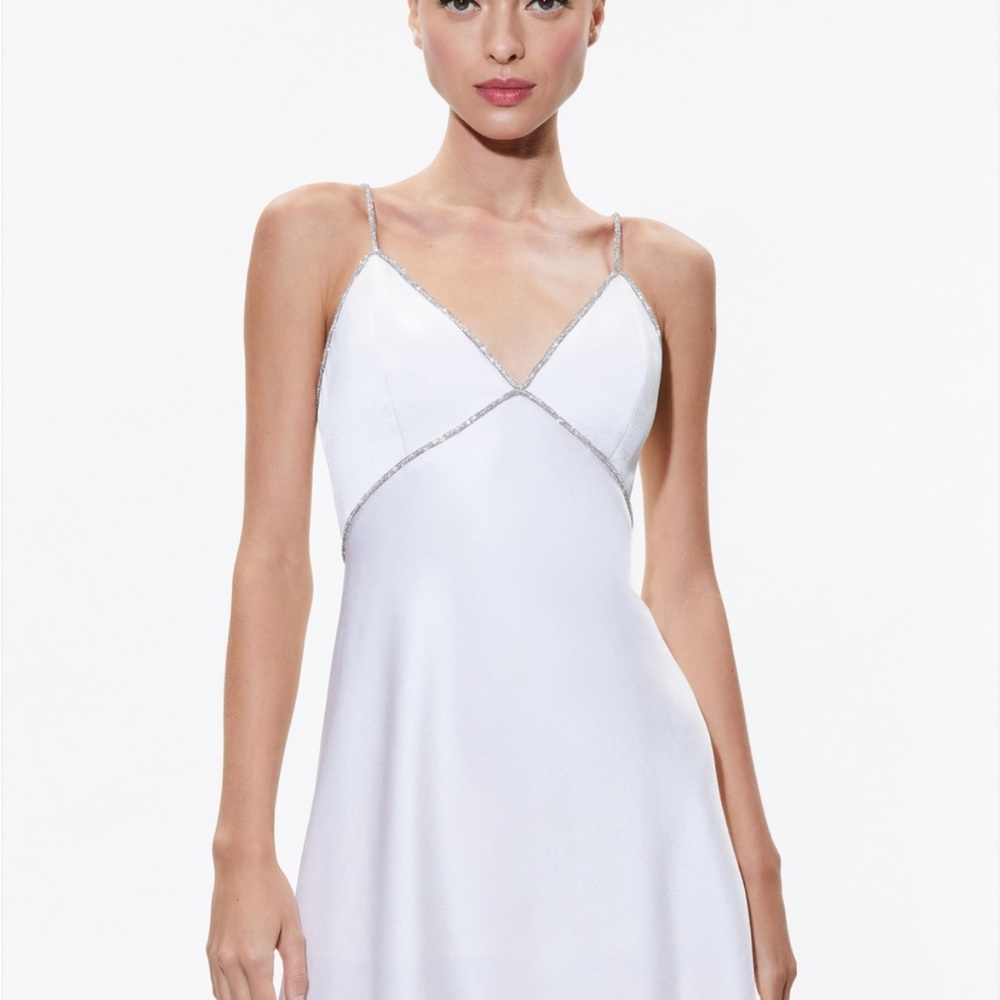 Alice & Olivia White Women's Mini Dress - Picture 1 of 6